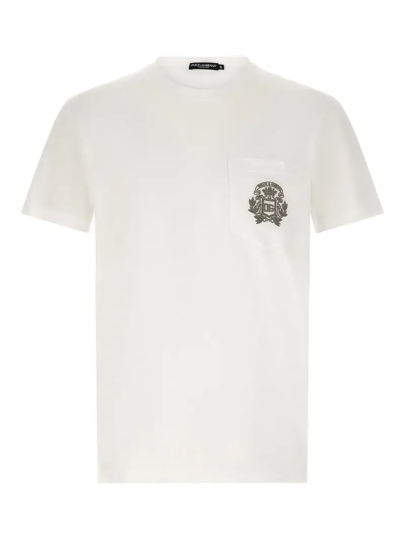 T-shirt ricamata Bianco