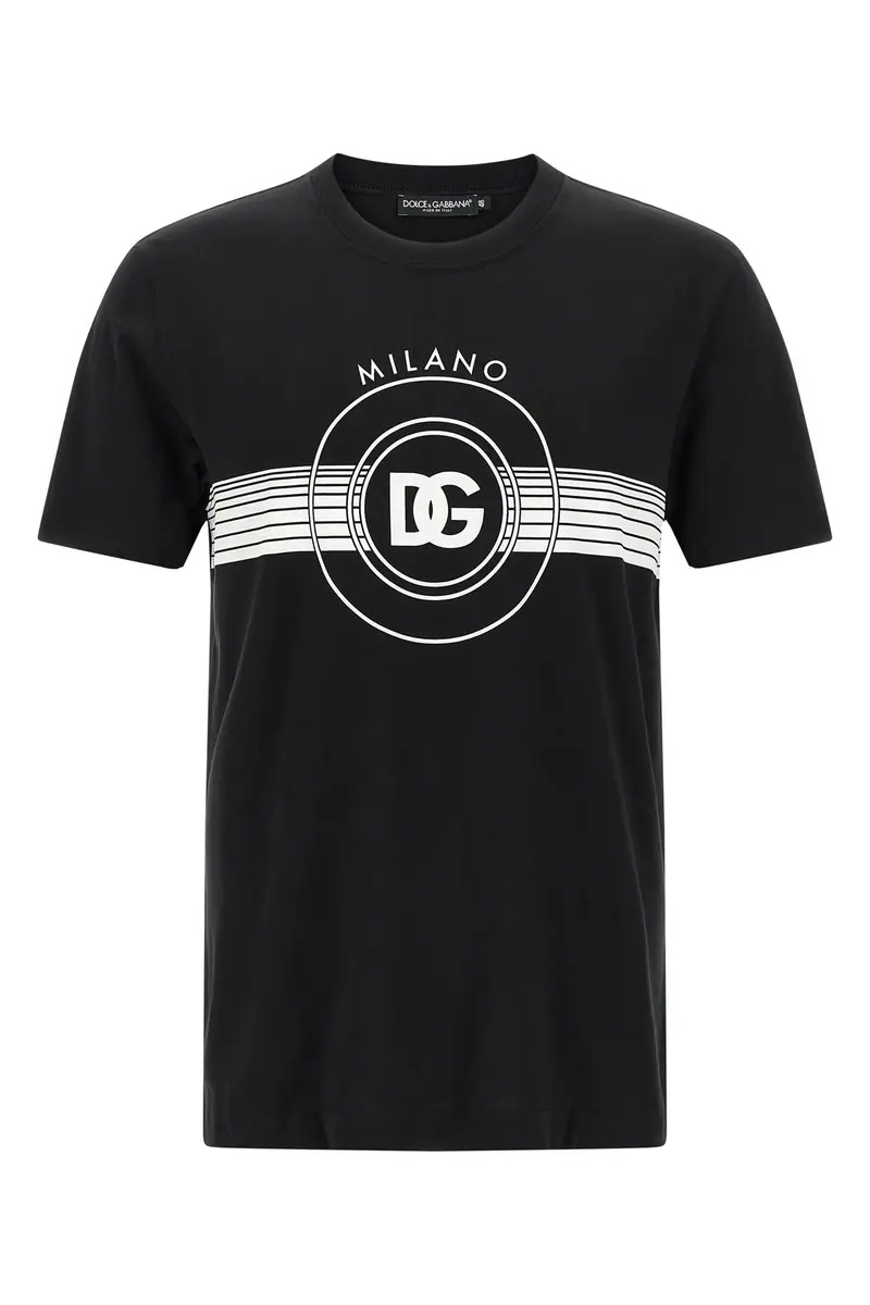 T-Shirt Stampa Logo Dg Bianco