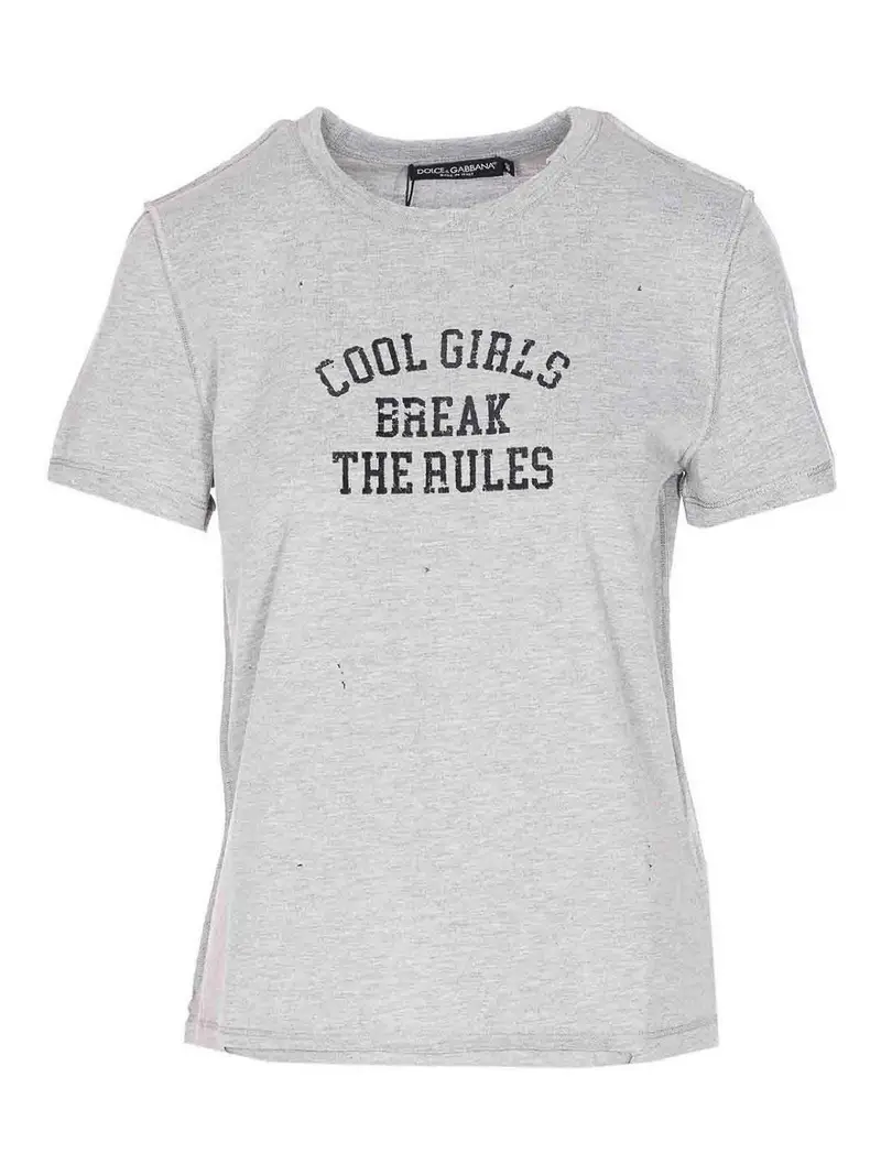 T-shirt stampata Grigio