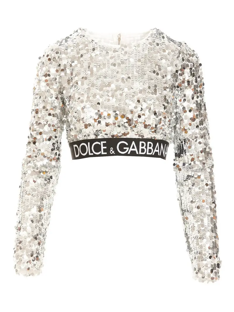 Dolce & Gabbana Top Argento 3252032