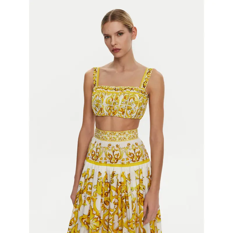 Dolce & Gabbana Top Giallo 3352066
