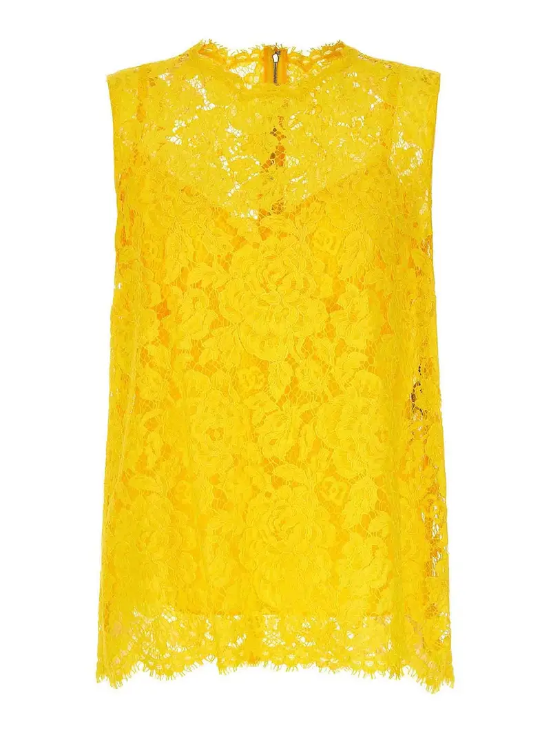 Dolce & Gabbana Top Giallo 3283743