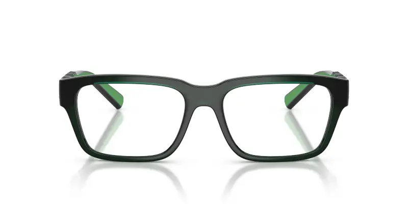 Unisex DG5112 3008 Montature da vista Iniettato Verde Trasparente Squadrata Normale miniatura 3