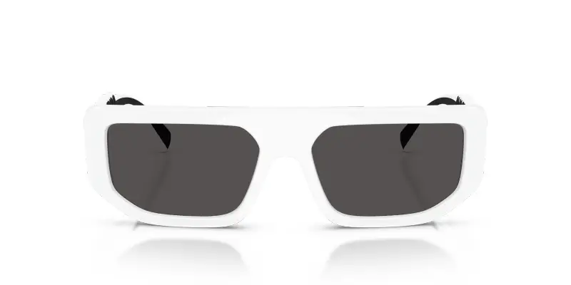 Unisex DG6203 331287 Occhiali da sole Iniettato Bianco Grigio Squadrata Normale miniatura 3