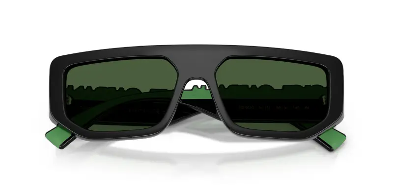 Unisex DG6203 501/71 Occhiali da sole Iniettato Nero Verde Squadrata Normale miniatura 2