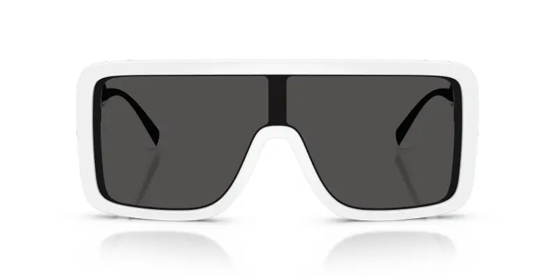 Unisex DG6204 331287 Occhiali da sole Iniettato Bianco Grigio Squadrata Normale miniatura 3