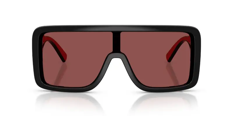 Unisex DG6204 501/75 Occhiali da sole Iniettato Nero Viola Squadrata Normale miniatura 3