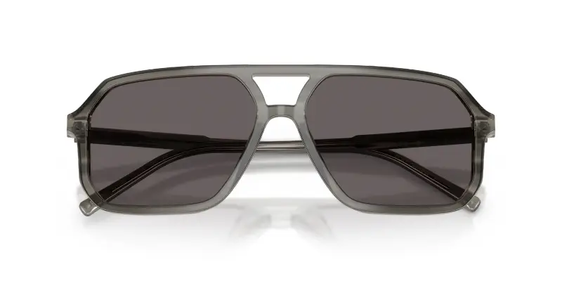 Unisex Dolce & Gabbana DG4541 347987 Occhiali da sole Acetato Grigio Grigio Pilot Normale miniatura 2