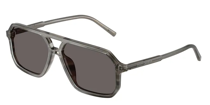 Unisex Dolce & Gabbana DG4541 347987 Occhiali da sole Acetato Grigio Grigio Pilot Normale