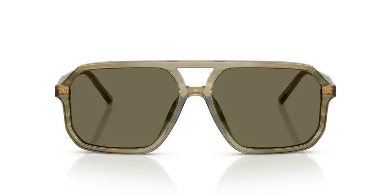 Unisex Dolce & Gabbana DG4541 3480/3 Occhiali da sole Acetato Verde Marrone Pilot Normale miniatura 3