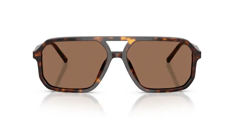 Unisex Dolce & Gabbana DG4541 502/73 Occhiali da sole Acetato Tartaruga Marrone Pilot Normale miniatura 3