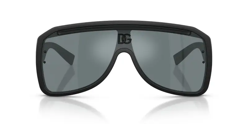 Unisex Dolce & Gabbana DG6205 25256G Occhiali da sole Iniettato Nero Grigio Pilot Specchiate miniatura 3