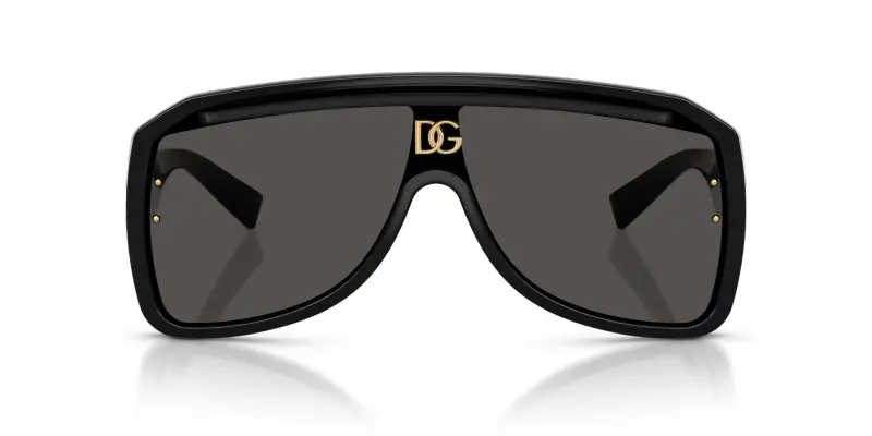 Unisex Dolce & Gabbana DG6205 501/87 Occhiali da sole Iniettato Nero Grigio Pilot Normale miniatura 3