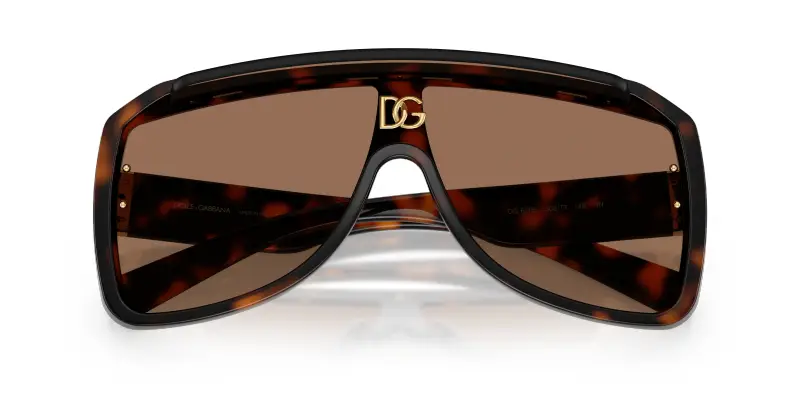 Unisex Dolce & Gabbana DG6205 502/73 Occhiali da sole Iniettato Tartaruga Marrone Pilot Normale miniatura 2