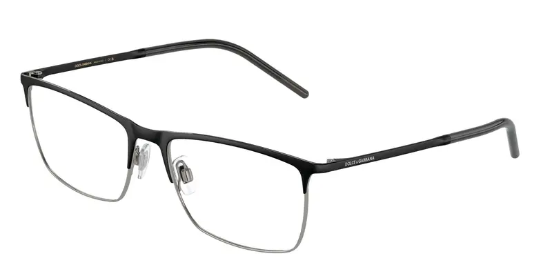 Dolce & Gabbana Uomo DG1309  1277 Montature da vista Metallo Nero Trasparente Squadrata Normale