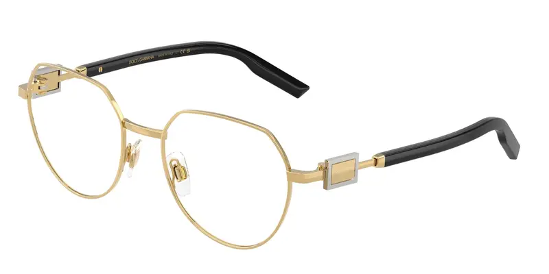 Dolce & Gabbana Uomo DG1362  02 Montature da vista Metallo Oro Trasparente Pantos Normale