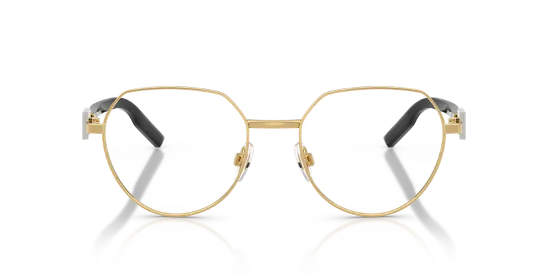 Dolce & Gabbana Uomo DG1362 02 Montature da vista Metallo Oro Trasparente Pantos Normale miniatura 2