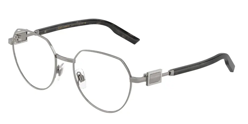 Dolce & Gabbana Uomo DG1362  04 Montature da vista Metallo Grigio Trasparente Pantos Normale