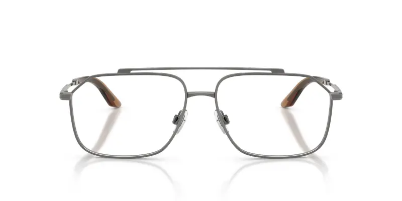 Uomo DG1364 1335 Montature da vista Metallo Marrone Trasparente Pilot Normale miniatura 3