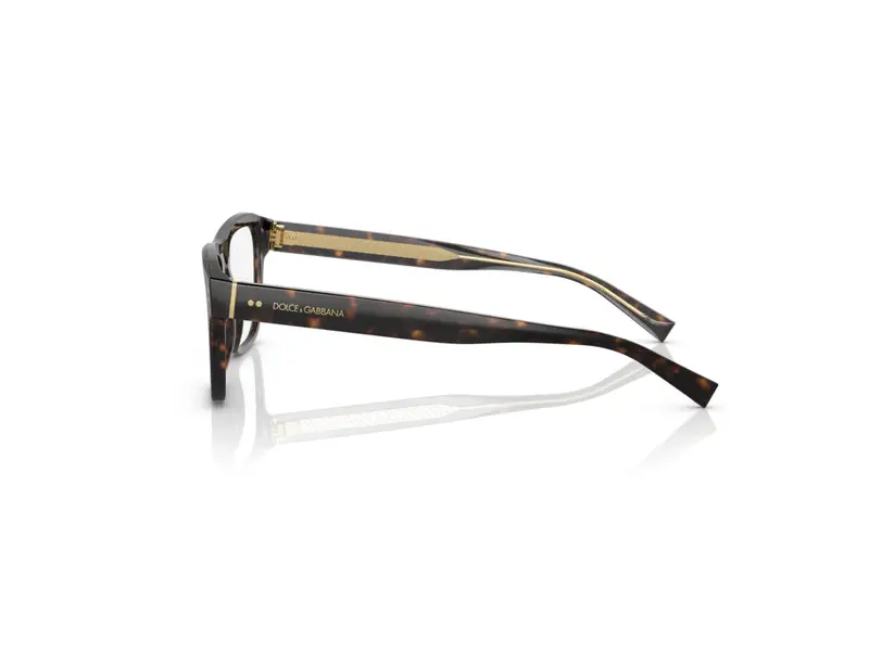 Dolce & Gabbana Uomo DG3362 502 Montature da vista Acetato Tartaruga Trasparente Squadrata Normale miniatura 2