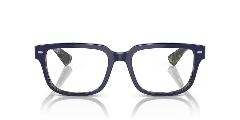 Dolce & Gabbana Uomo DG3380 3423 Montature da vista Acetato Blu Trasparente Squadrata Normale miniatura 2