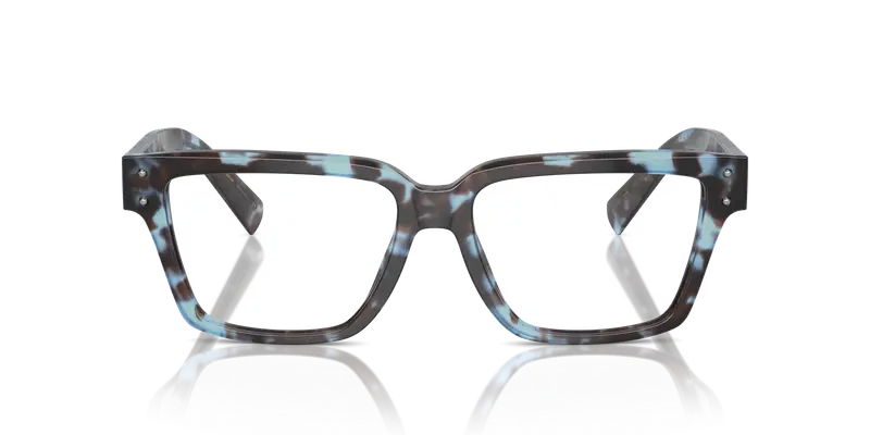 Dolce & Gabbana Uomo DG3383 3392 Montature da vista Acetato Blu Trasparente Squadrata Normale miniatura 2