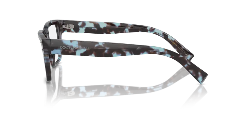 Dolce & Gabbana Uomo DG3383 3392 Montature da vista Acetato Blu Trasparente Squadrata Normale miniatura 3