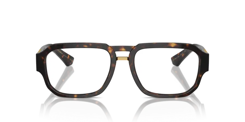 Dolce & Gabbana Uomo DG3389 502 Montature da vista Acetato Tartaruga Trasparente Pilot Normale miniatura 2