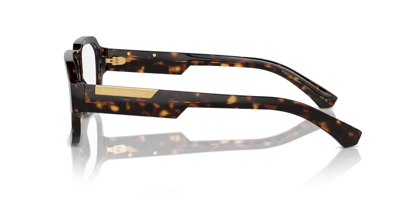 Dolce & Gabbana Uomo DG3389 502 Montature da vista Acetato Tartaruga Trasparente Pilot Normale miniatura 3