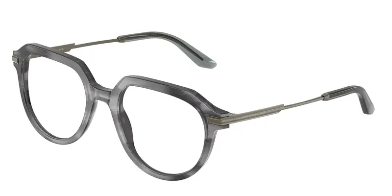 Dolce & Gabbana Uomo DG3402  3449 Montature da vista Acetato Grigio Trasparente Pantos Normale