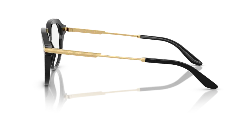 Dolce & Gabbana Uomo DG3402 501 Montature da vista Acetato Nero Trasparente Pantos Normale miniatura 3