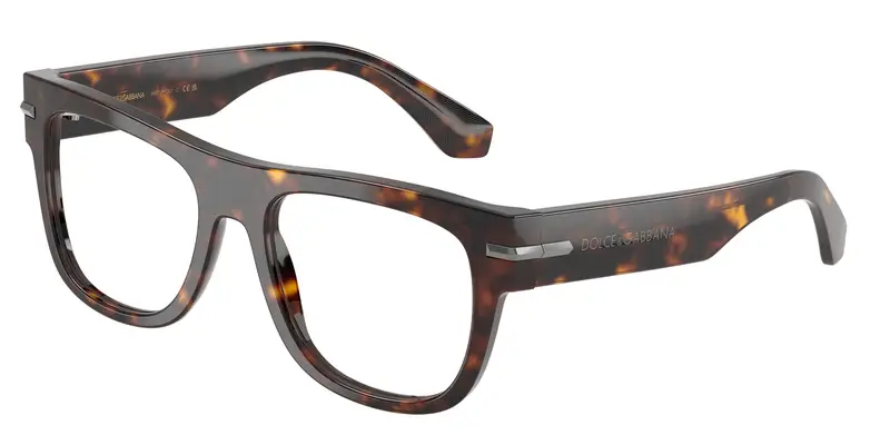 Dolce & Gabbana Uomo DG3407  502 Montature da vista Acetato Tartaruga Trasparente Squadrata Normale