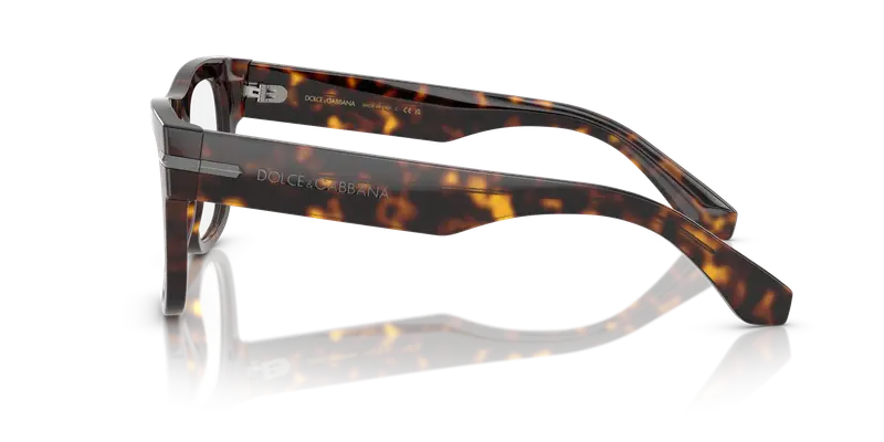 Dolce & Gabbana Uomo DG3407 502 Montature da vista Acetato Tartaruga Trasparente Squadrata Normale miniatura 3