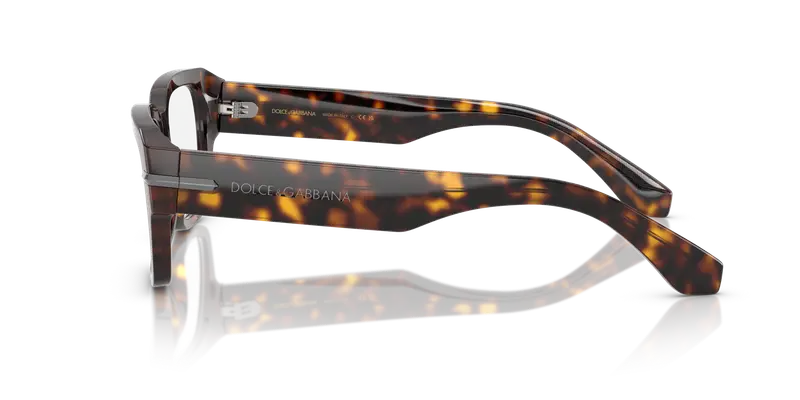 Dolce & Gabbana Uomo DG3408 502 Montature da vista Acetato Tartaruga Trasparente Squadrata Normale miniatura 3