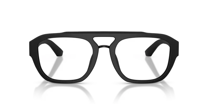 Dolce & Gabbana Uomo DG3415 2525 Montature da vista Acetato Nero Trasparente Pilot Normale miniatura 2