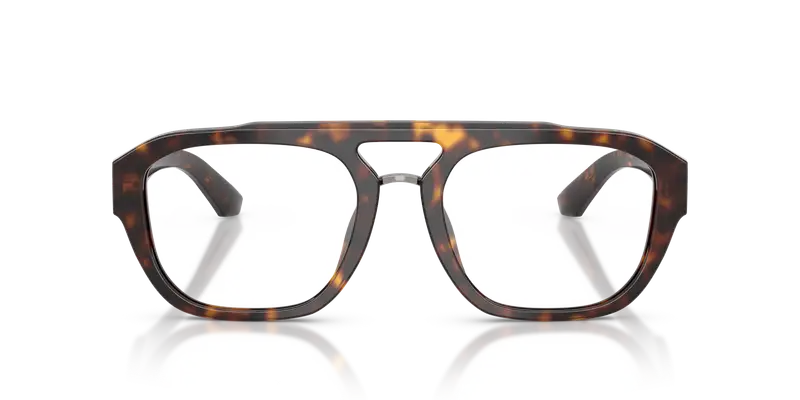 Dolce & Gabbana Uomo DG3415 502 Montature da vista Acetato Tartaruga Trasparente Pilot Normale miniatura 2