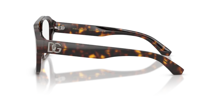 Dolce & Gabbana Uomo DG3415 502 Montature da vista Acetato Tartaruga Trasparente Pilot Normale miniatura 3