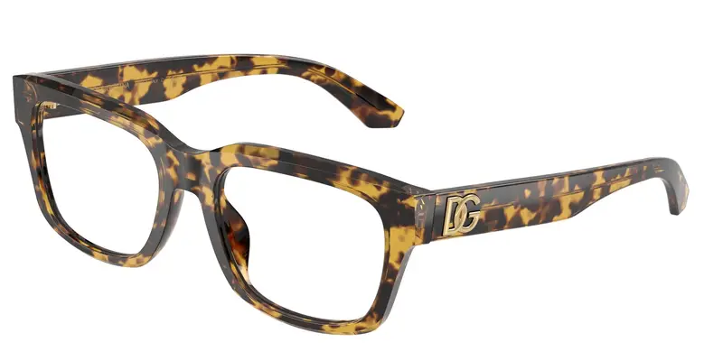 Dolce & Gabbana Uomo DG3416 3330 Montature da vista Acetato Tartaruga Trasparente Squadrata Normale