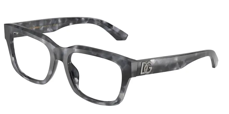 Dolce & Gabbana Uomo DG3416 3445 Montature da vista Acetato Tartaruga Trasparente Squadrata Normale