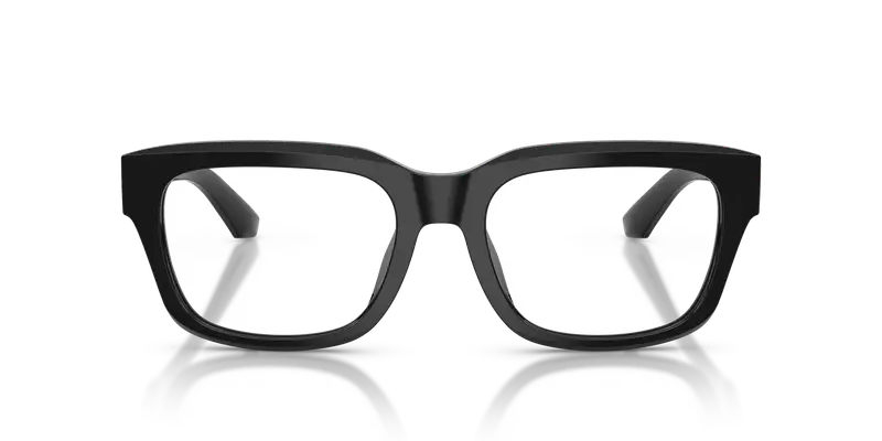 Dolce & Gabbana Uomo DG3416 501 Montature da vista Acetato Nero Trasparente Squadrata Normale miniatura 2