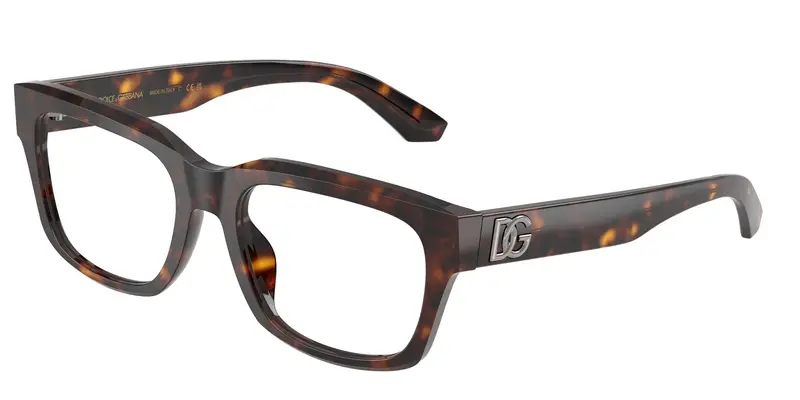 Dolce & Gabbana Uomo DG3416 502 Montature da vista Acetato Tartaruga Trasparente Squadrata Normale