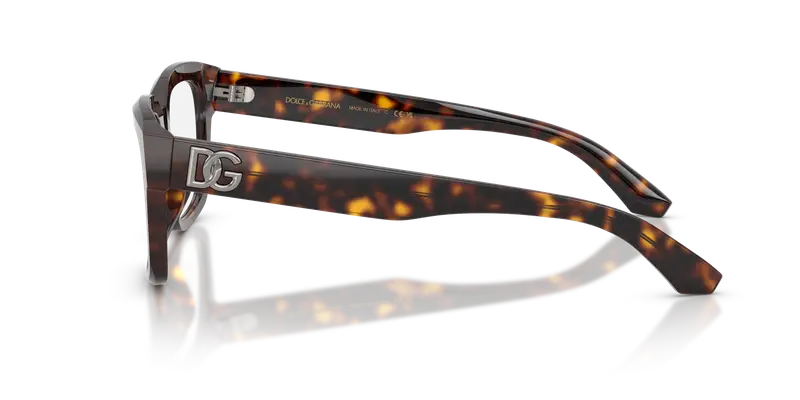 Dolce & Gabbana Uomo DG3416 502 Montature da vista Acetato Tartaruga Trasparente Squadrata Normale miniatura 3