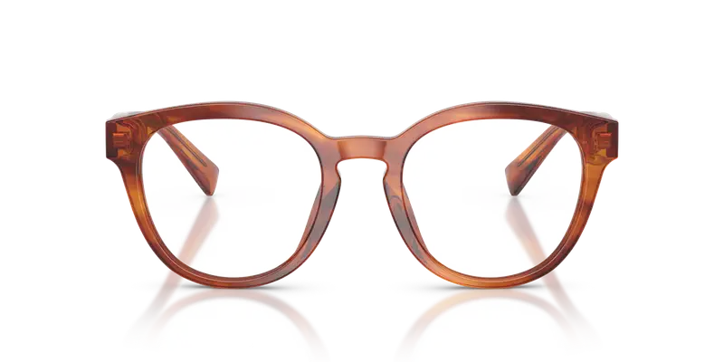 Dolce & Gabbana Uomo DG3421 3221 Montature da vista Acetato Marrone Trasparente Pantos Normale miniatura 2