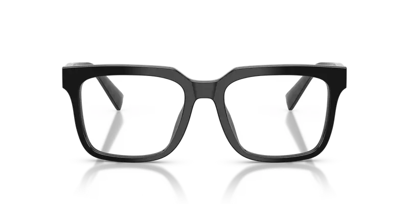 Dolce & Gabbana Uomo DG3422 501 Montature da vista Acetato Nero Trasparente Squadrata Normale miniatura 2