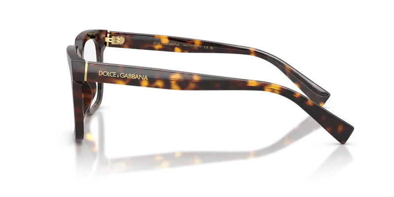 Dolce & Gabbana Uomo DG3422 502 Montature da vista Acetato Tartaruga Trasparente Squadrata Normale miniatura 3