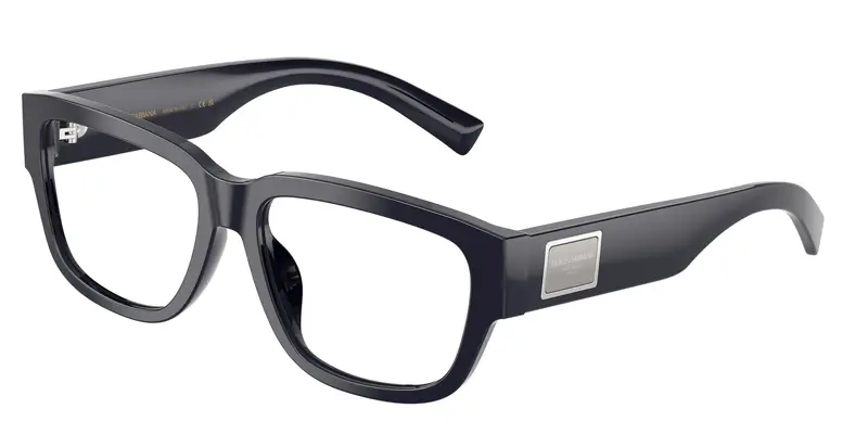 Dolce & Gabbana Uomo DG3423 3094 Montature da vista Acetato Blu Trasparente Squadrata Normale