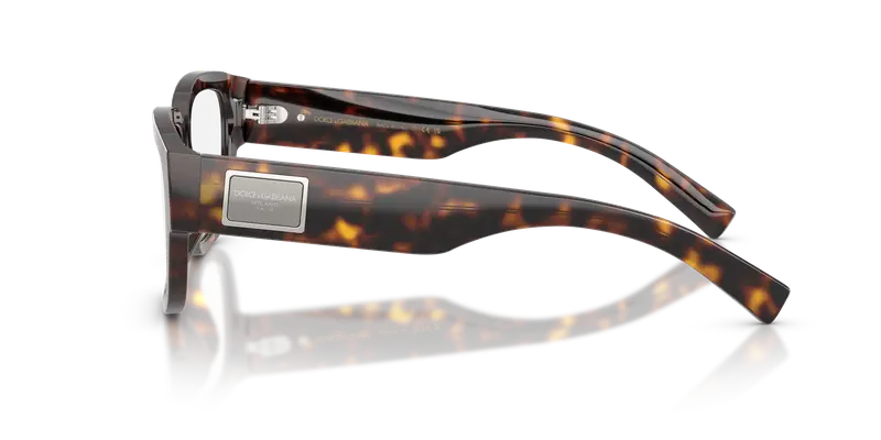 Dolce & Gabbana Uomo DG3423 502 Montature da vista Acetato Tartaruga Trasparente Squadrata Normale miniatura 3