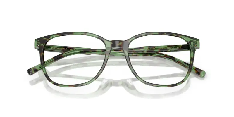 Dolce & Gabbana Montature da vista Uomo in acetato verde miniatura 2