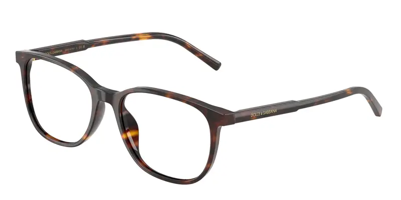 Dolce & Gabbana Uomo DG3426  502 Montature da vista Acetato Tartaruga Trasparente Pillow Normale