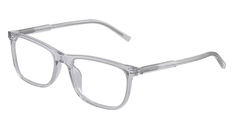 Dolce & Gabbana Uomo DG3427  3291 Montature da vista Acetato Grigio Trasparente Squadrata Normale